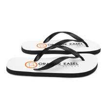 Orange Easel Logo Flip-Flops
