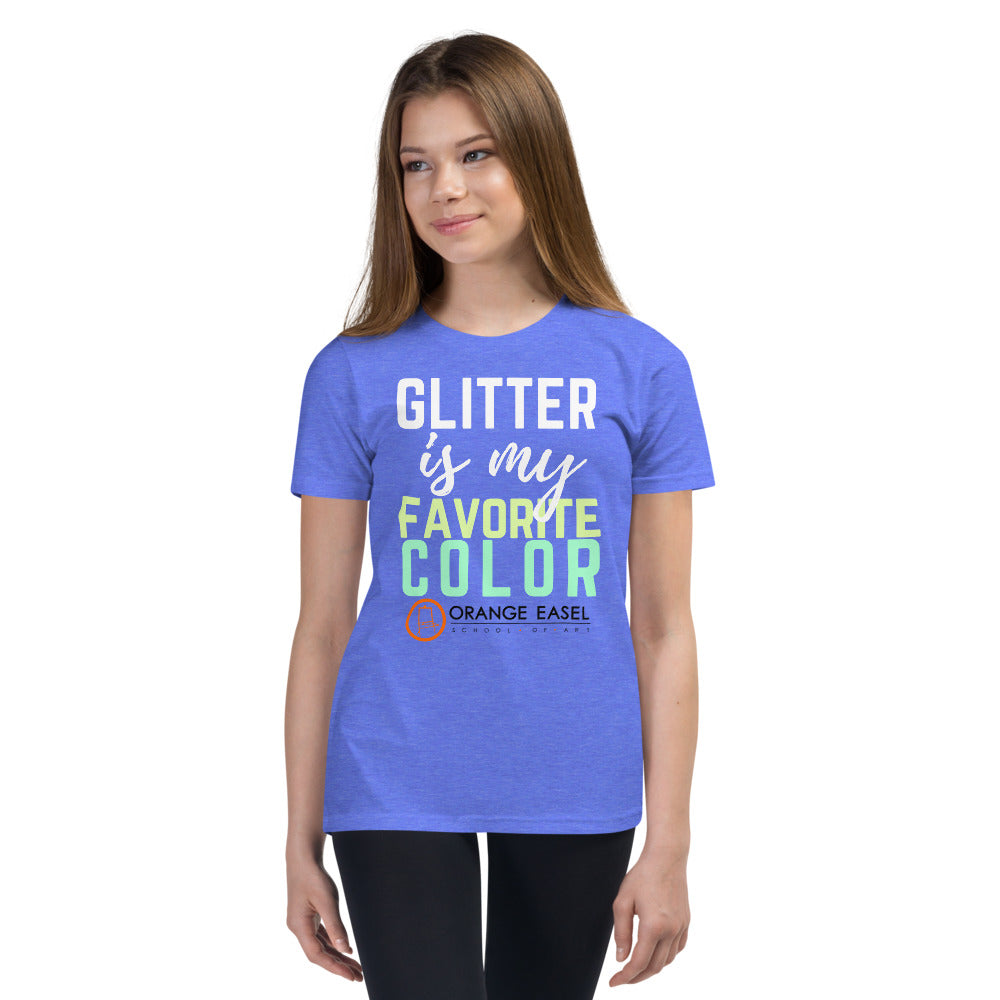 Glitter is My Favorite Color - Youth Short Sleeve T-Shirt – Orange