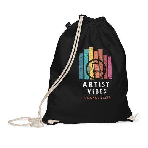 Artist Vibes Organic cotton drawstring bag