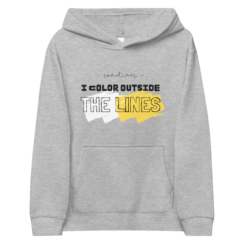 Color Outside the Lines - Kids fleece hoodie
