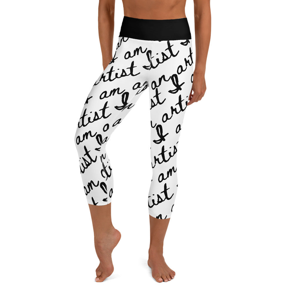 I am an artist Yoga Capri Leggings