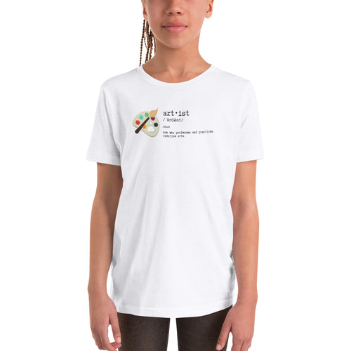 Artist Dictionary Definition - Youth Short Sleeve T-Shirt