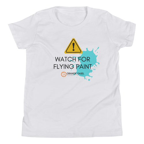 Watch for Flying Paint (Teal Splat) Tshirt