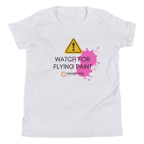 Watch for Flying Paint (Pink Splat) Tshirt
