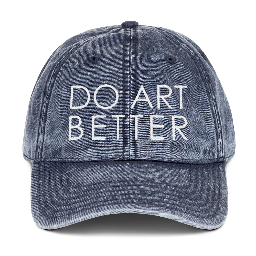 DO ART BETTER Embroidered Vintage Cotton Twill Cap
