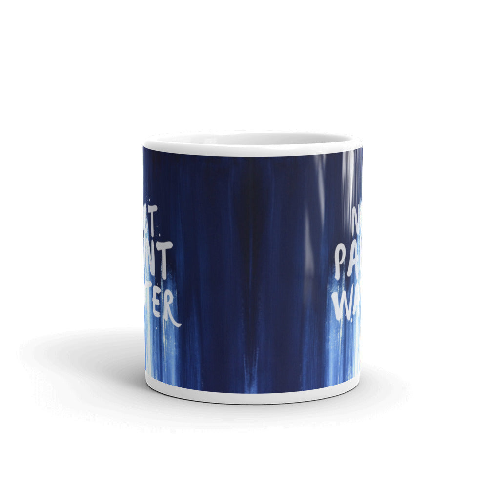 Not Paint Water Blue Dripping Paint Mug – Orange Easel