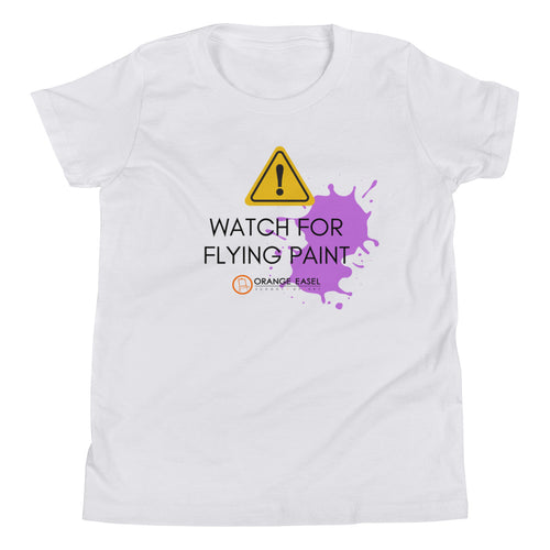 Watch for Flying Paint (Purple Splat) Tshirt