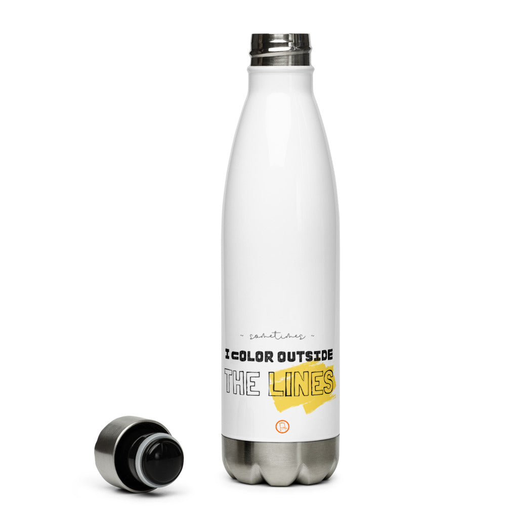 Color Outside the Lines Stainless Steel Water Bottle