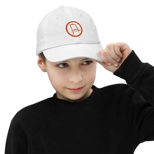 Orange Easel Logo Youth Baseball Cap