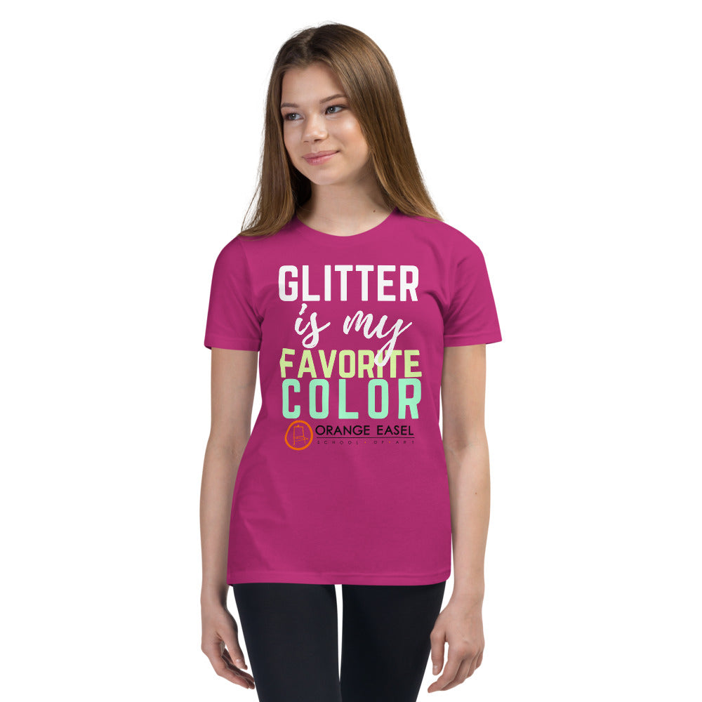 Glitter is My Favorite Color - Youth Short Sleeve T-Shirt – Orange